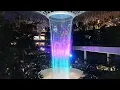 [East Trail View] Jewel Changi Airport HSBC Rain Vortex Lights And Sound Show [10 pm]