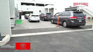 Toyota of Glendale s Temporary Entrance