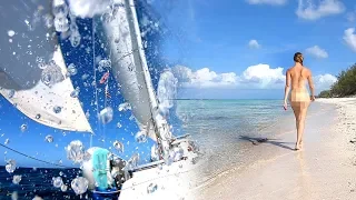 Sailing Whale Cay Cut To Tambi’s NUDE BEACH | Sailboat Story 134