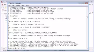 Beginner PHP Tutorial 15 More on Error Reporting