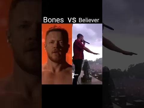 Download MP3 Imagine Dragons Bones vs Believer #livepeformance #noautotune #shorts