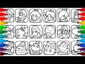 Satisfying Coloring The Super Mario Galaxy Movie Coloring Pages Characters from Super Mario