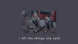 All The Things She Said T A T U مترجمة للعربية 