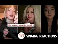 Lagu Reaksi Cewek pirang ini Setelah di Nyanyiin sepertinya dia menaruh rasa wkwk SINGING REACTIONS OmeTV