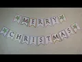 DIY Merry Christmas Banner - Free Printable Template