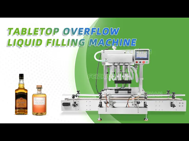 overflow filling machine for liquid 