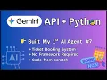 Build Your First AI Agent with Gemini AI and Python No Framework Agent Tutorial