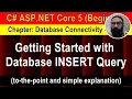 Getting Started with Database INSERT of Form data Database Connectivity - 2 6 min ASP