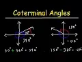 Coterminal Angles In Radians Degrees - Basic Introduction Trigonometry