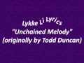 Lykke Li   Unchained Melody lyrics