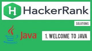 HackerRank Java Welcome to Java Solution Basic Coder