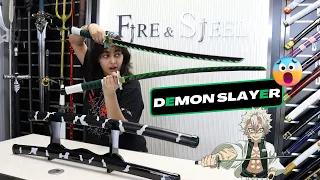 Sanemi Shinazugawa s Green Nichirin Katana from Demon Slayer Sanemi Sword