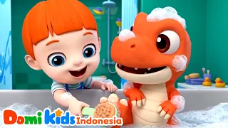 Dino Kecil Waktunya Mandi 🛁🦖 Belajar Kebersihan Diri | Domi Kids Lagu Indonesia
