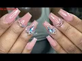 Acrylic Short Coffin Shape Nails Tutorial