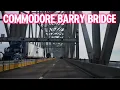 TAKE I-95 SOUTHBOUND FROM PHL TO COMMODORE BARRY BRIDGE