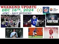 Army Navy Game and NFL Heats Up - Weekend Update