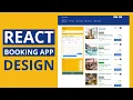 React Booking Reservation App UI Design for Beginners