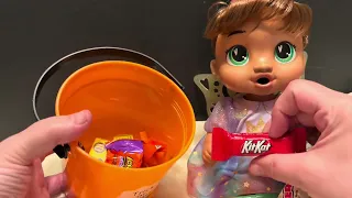 Baby Alive Doll Halloween Candy Haul
