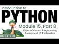 Python Fall 2024 Module 15-8 A15 Explanation