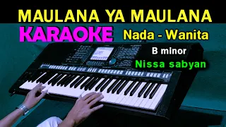ya maulana nissa sabyan karaoke nada wanita