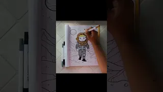 Kids in Space Coloring Pages