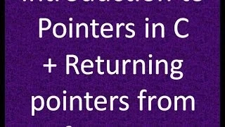 Programming Interview Returning pointers from a function