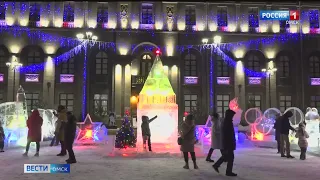 В Омске открылось главное новогоднее городское пространство «Зимний Любинский»