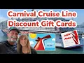 Carnival Gift Cards Discounted 10
