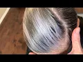 Silver highlights on pixie cut