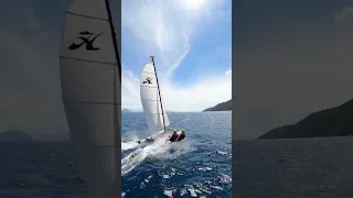 Capsize of the day – forced error in gale force wind #shorts