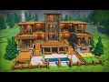Large Wooden Survival Mansion Minecraft Tutorial