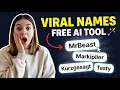 YouTube Name Generator Get Free Channel Name Ideas in Seconds