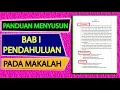 Panduan Menyusun Pendahuluan Makalah