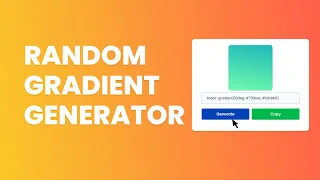 Random Gradient Color Generator For Website HTML CSS and Javascript - Codingscape