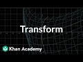 Transformations part 2 Multivariable calculus Khan Academy