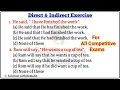 Direct Indirect speech Practice Set Direct and Indirect Speech in English grammar Narration change