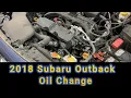 2018 Subaru Outback Oil Change