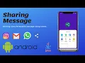 Share message using Intent