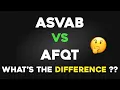 ASVAB VS AFQT What s the DIFFERENCE