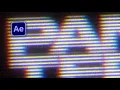 How To Make Analog VHS Text Effect In After Effects