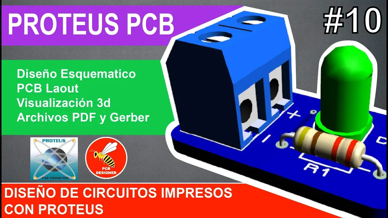 10. Curso Proteus - Capas, vías, planos de masa