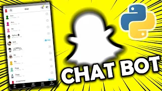 Send messages automatically on Snapchat using python