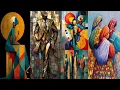Abstract harmony wall art and Abstract geometric art for every space