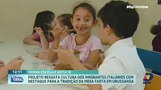 Cultura italiana inspira projeto em escola de Urussanga