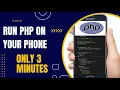 How To Run PHP On Your Phone Very Easily Just 2 Minute Easily Acode Awebserver LEARN WITH CRUD