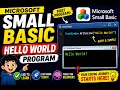 Microsoft Small Basic Hello World Program First Program for Beginners Start Coding Today