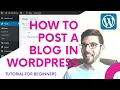 How to write a blog post in WordPress 2023