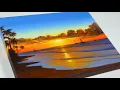 Sunset Beach Painting Canvas Painting Acrylic Painting For Beginners