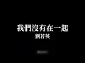 中文歌詞「我們沒有在一起」劉若英