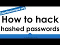 How to hack hash passwords Tips tricks